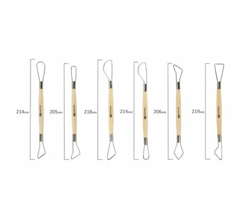 Стеки-петли для моделирования из дерева и металла, НАБОР 6 шт., BRAUBERG ART, 271168