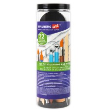 Набор инструментов для лепки и моделирования, 22 шт. в пластиковой тубе, BRAUBERG ART CLASSIC, 271174