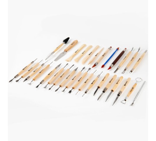 Набор инструментов для лепки и моделирования, 30 шт. в скрутке, BRAUBERG ART CLASSIC, 271176