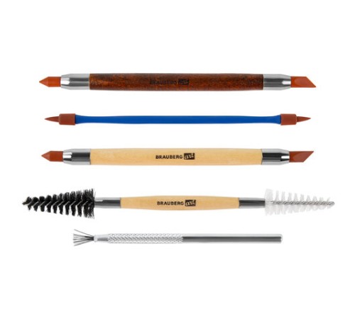 Набор инструментов для лепки и моделирования, 30 шт. в скрутке, BRAUBERG ART CLASSIC, 271176