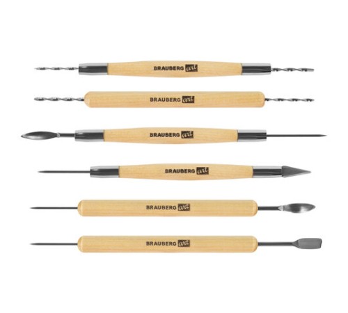 Набор инструментов для лепки и моделирования, 30 шт. в скрутке, BRAUBERG ART CLASSIC, 271176