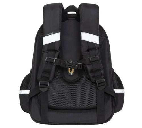 Ранец GRIZZLY анатомическая спинка, c брелоком, для девочек, 