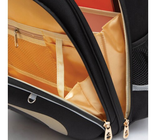 Ранец GRIZZLY анатомическая спинка, c брелоком, для девочек, 