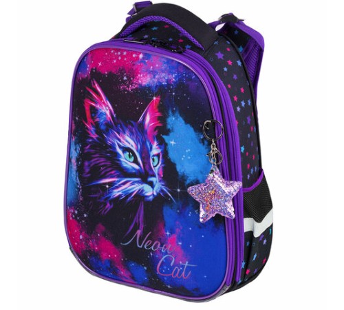 Ранец BRAUBERG PREMIUM, 2 отделения, с брелком, 