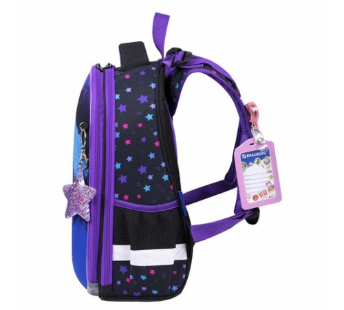 Ранец BRAUBERG PREMIUM, 2 отделения, с брелком, 