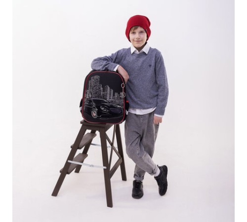 Ранец BRAUBERG PREMIUM, 2 отделения, с брелком, 