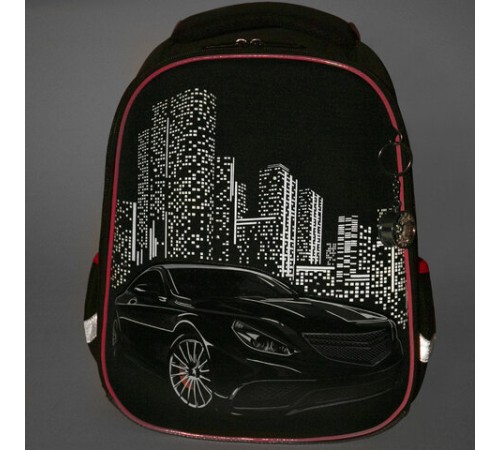 Ранец BRAUBERG PREMIUM, 2 отделения, с брелком, 