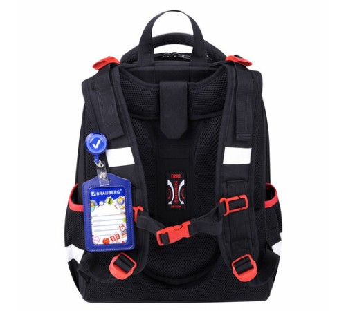 Ранец BRAUBERG PREMIUM, 2 отделения, с брелком, 