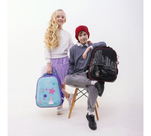 Ранец BRAUBERG PREMIUM, 2 отделения, с брелком, 