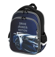 Ранец BRAUBERG QUADRO, 3 отделения, с брелоком, 