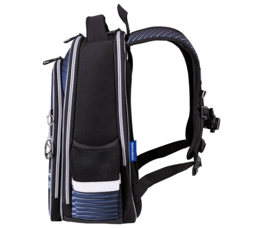 Ранец BRAUBERG QUADRO, 3 отделения, с брелоком, 