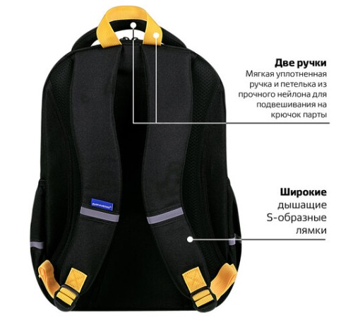 Рюкзак BRAUBERG MOTION, 2 отделения, 3 кармана, 