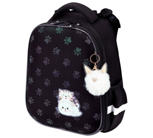 Ранец BRAUBERG LUMINOUS, 2 отделения, с брелоком, 