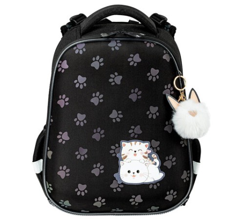 Ранец BRAUBERG LUMINOUS, 2 отделения, с брелоком, 