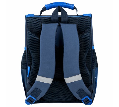 Ранец ПИФАГОР BASIC, 1 отделение, 3 кармана, эргономичная спинка, 