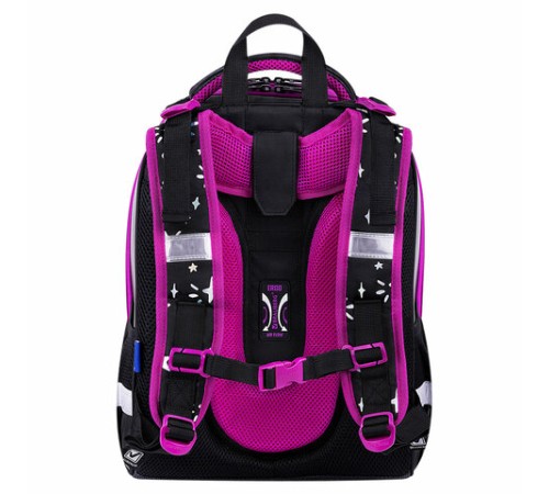 Ранец BRAUBERG SHINY, 2 отделения, с брелоком, 