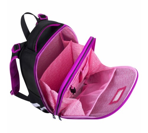 Ранец BRAUBERG SHINY, 2 отделения, с брелоком, 