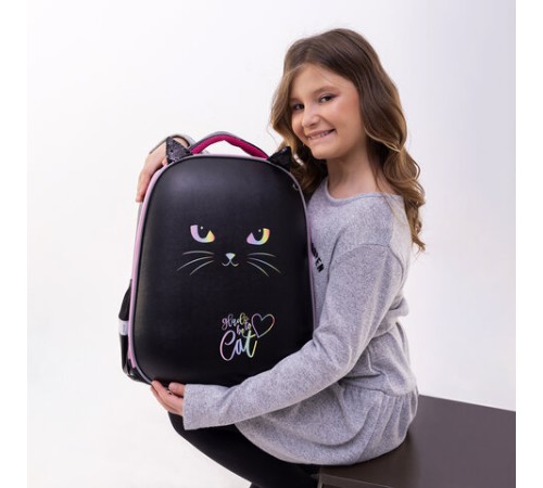 Ранец BRAUBERG SHINY, 2 отделения, с брелоком, 