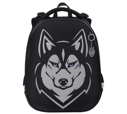 Ранец BRAUBERG SHINY, 2 отделения, с брелоком, 