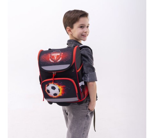 Ранец ЮНЛАНДИЯ WISE, 1 отделение, 3 кармана, устойчивое дно, 