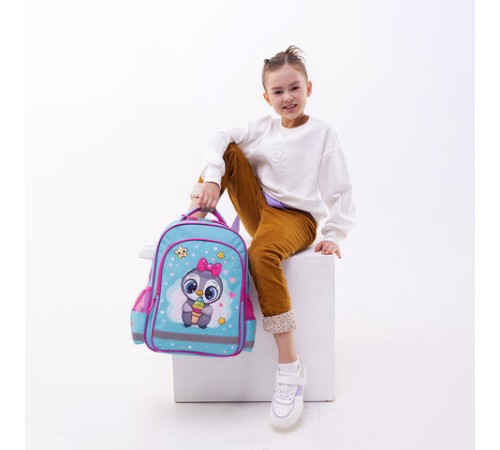 Рюкзак ПИФАГОР SCHOOL, 1 отделение, 3 кармана, 