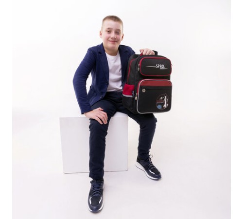 Рюкзак ЮНЛАНДИЯ COMPLETE с пеналом в комплекте, эрго-спинка, 