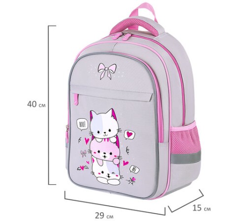 Рюкзак BRAUBERG FAVOUR, 2 отделения, 3 кармана, 