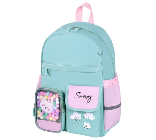 Рюкзак BRAUBERG PASTEL с термонашивками в комплекте, 