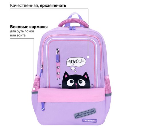 Рюкзак BRAUBERG STAR, 1 отделение, 5 карманов, 