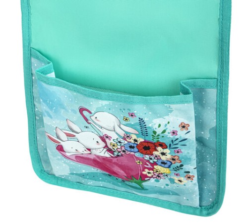 Кармашки-органайзер в шкафчик для детского сада ЮНЛАНДИЯ, 5 карманов, 21х68 см, 