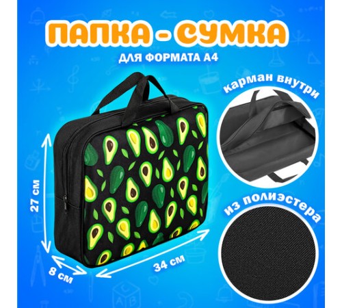 Папка на молнии с ручками А4, мешок для обуви 42х33 см, пенал 20х10 см, 