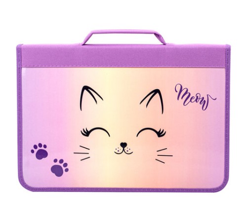 Папка на молнии BRAUBERG А4 с ручкой, с органайзером, 1 отделение, 