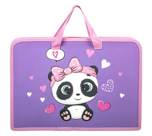 Папка на молнии с ручками ЮНЛАНДИЯ А4, 1 отделение, пластик, ширина 45 мм, 