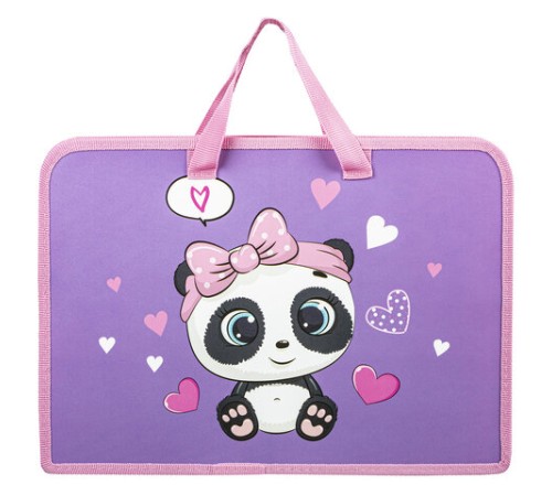 Папка на молнии с ручками ЮНЛАНДИЯ А4, 1 отделение, пластик, ширина 45 мм, 