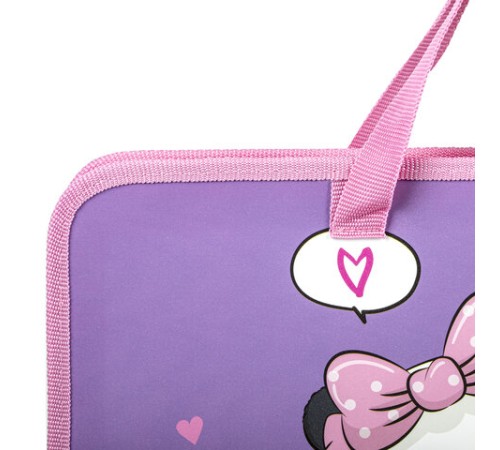 Папка на молнии с ручками ЮНЛАНДИЯ А4, 1 отделение, пластик, ширина 45 мм, 