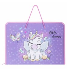 Папка для труда на молнии с ручками ПИФАГОР А4, 1 отделение, пластик, органайзер, 