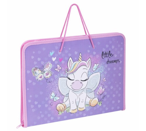 Папка для труда на молнии с ручками ПИФАГОР А4, 1 отделение, пластик, органайзер, 