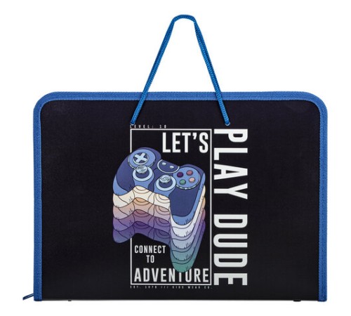 Папка для труда на молнии с ручками ПИФАГОР А4, 1 отделение, пластик, органайзер, 