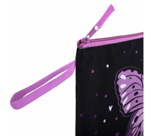 Папка для тетрадей BRAUBERG А4, 1 отделение, полиэстер, на молнии, с ручкой, 