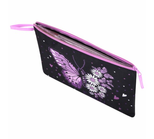 Папка для тетрадей BRAUBERG А4, 1 отделение, полиэстер, на молнии, с ручкой, 