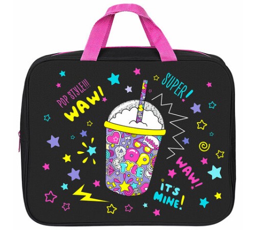 Папка на молнии с ручками BRAUBERG А4, 1 отделение, полиэстер, 80 мм, 