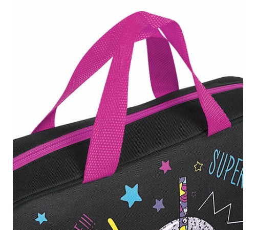 Папка на молнии с ручками BRAUBERG А4, 1 отделение, полиэстер, 80 мм, 