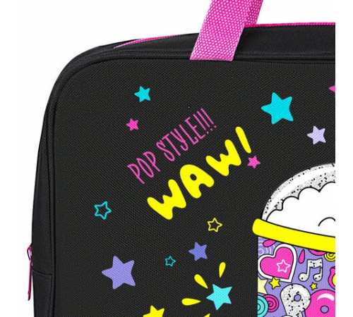 Папка на молнии с ручками BRAUBERG А4, 1 отделение, полиэстер, 80 мм, 