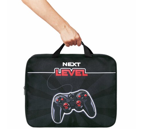 Папка на молнии с ручками BRAUBERG А4, 1 отделение, полиэстер, 80 мм, 