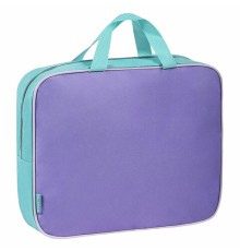 Папка на молнии с ручками STAFF EVERYDAY А4, 1 отделение, полиэстер, 80 мм, лавандовая, 271487