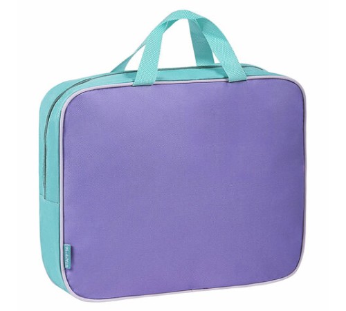 Папка на молнии с ручками STAFF EVERYDAY А4, 1 отделение, полиэстер, 80 мм, лавандовая, 271487