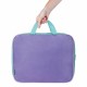 Папка на молнии с ручками STAFF EVERYDAY А4, 1 отделение, полиэстер, 80 мм, лавандовая, 271487