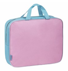 Папка на молнии с ручками STAFF EVERYDAY А4, 1 отделение, полиэстер, 80 мм, нежно-розовая, 271488