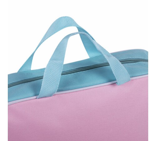 Папка на молнии с ручками STAFF EVERYDAY А4, 1 отделение, полиэстер, 80 мм, нежно-розовая, 271488