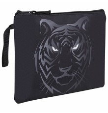 Папка для тетрадей BRAUBERG А5, 1 отделение, полиэстер, на молнии, с ручкой, 